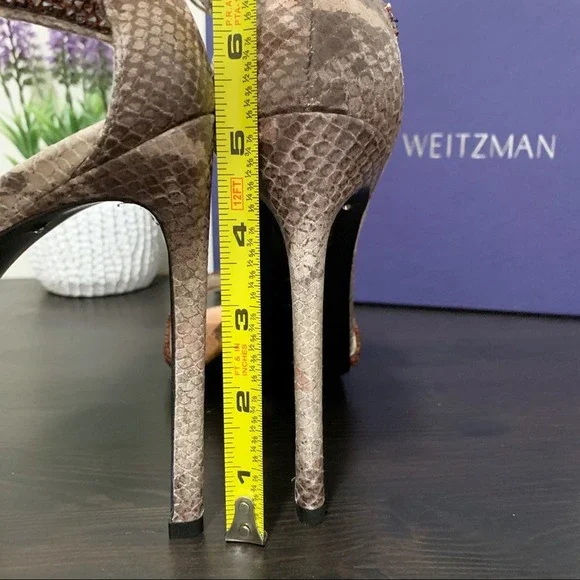 Rare Stuart Weitzman Crystalline Brick Ombré Heels
